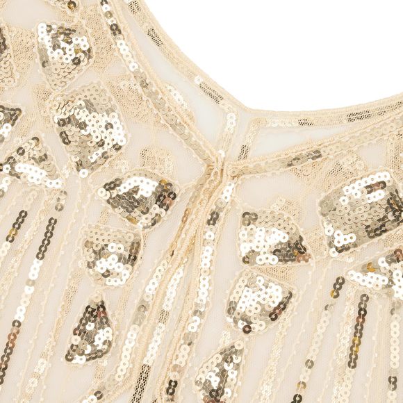 Women's 1920s Shawl Wraps,sequin Beaded Flapper Evening Shawls For Women😝 - Picture 5 of 6